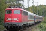 Die 115 332-9 zieht ...  Eric Otten 24.10.2010