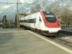 ICN Basel-Chur bei der Einfahrt in Landquart.18.12.09  ...