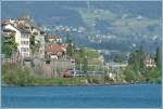 im Lavaux RBe 4/4 mit der RE 4265 bei der Durchfahrt in St-Saphorin.
7. Juli 2010  