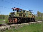 Industrielokomotiven EL2-4 von der KWB ADAM�W S.A. unterwegs zum Kraftwerk am 26.04.2010 in Chleb�w.