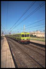 Wagen 8312 im August 1988 am Bahnhof von Dun Laoghaire, dem Hafenbahnhof von Dublin.