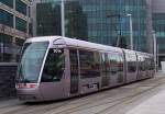 Straenbahnzug 3014 der LUAS am 15.02.2005 in der Endhaltestelle Dublin-Connolly.