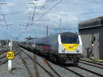 Ankunft der  Enterprise  (auf Schienen) aus Belfast in Dublin Connolly. Das Bild ist in einem solchen Zug sitzend hochgeladen worden. 1.8.2017