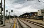 Blick auf den Bahnhof Udine.
Aufgenommen im Sommer 2012.