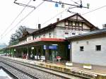 Bahnhof Brixen in Suedtirol im August 2010