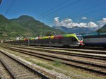 Der ETR 170 002 am 07.08.12 im Hbf Bozen.