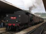 Dampflok 685.196 mit einem Sonderzug auf Bahnhof Siena am 20-5-2012.