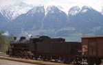 Der Eindruck täuscht natürlich: Im Mai 1989 verkehrten im Vintschgau keine regulären, mit Dampfloks bespannten Güterzüge mehr.