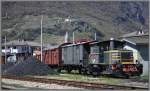 Hinter dem Lokdepot Tirano steht allerhand historisches Material, wobei die Diesellok 214 4069 noch betriebsfhig sein sollte.