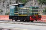 Rangier Diesellok 245670 am 9.6.2015 im italienischen Grenzbahnhof Ventimiglia.