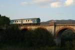 Aln 668 1824 auf der Fahrt nach Benevento auf dem Viadukt von altavilla; 16.09.2007