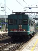 Ein eher ungewhnlicher Gast im Bahnhof durchduhr am 26.05.2009 San Vincenzo in Richtung Livorno.