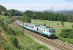 E.402 016 passes Rigoroso whilst working Inter City train 515 from Torino P.N, to Genova Brignole, 10 July 2012