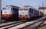 FS E 402 003 / E 444 113 - Firenze Depot - 15.10.1989