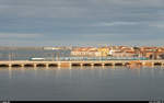 Trenitalia E.464 mit Regio am 14. November 2019 auf der Ponte della Libertà in Venedig
