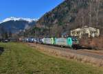 E 483 002 + Re 486 510 mit TEC 43125 am 24.11.2015 bei Campo di Trens.