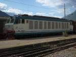 FS E 633 083 im Bahnhof Tirano, 11.