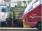 Drei verschiedene Lokomotivgesichter in Tirano. (09.05.2010)