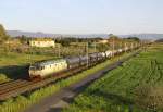 E.652 167 passes La California whilst working train no 51617 from Scarlino-Rho, 15 April 2013.