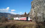 Auch am Samstag herrscht auf der Brennerbahn ein recht hohes Güterverkehrsaufkommen.