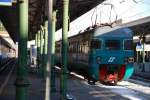 VENTIMIGLIA (Ligurien/Provinz Imperia), 16.09.2008, ein Nahverkehrszug aus Bordighera, bereit zur Rückfahrt