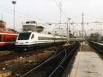 ETR 480 mit Cis Alpino Zurich Hbf- Milano Stazione Centrale auf Bahnhof Milano Stazione Centrale am 15-1-2001. Bild und scan: Date Jan de Vries. 
