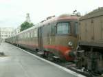 FS Triebzug ALe 540,dahinter Le 840 im ehem.k.k.StB.Bahnhof in Triest.Schade das die wertvollen Exponate so ungeschtzt im Freien stehen.04.06.08