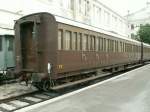 Diese  Milleporte  Wagen werden fr Sonderfahrten mit der Dampflok  728.022 eingesetzt,die ebenfalls im Museum beheimatet ist.Triest 04.06.08