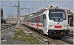 IC510 nach Torino PN mit Steuerwagen UIC-Z1 verlässt Roma Ostiense. (24.02.2020)