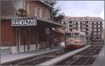 Triebwagen der Ferrovie Circum Etnea im Schmalspurbahnhof von Randazzo. (Archiv 10/84)