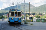 FERROVIA GENOVA CASELLA FGC
NORMALBETRIEB
Beim Triebwagen A1 handelt es sich um das älteste Fahrzeug der FGC. Der Einsatz für den Planbetrieb ist daher sehr selten.
Am 5. September 2018 stand er für die Zugsleistung 13 im Einsatz. Kurz nach der Ankunft in Casella Paese wurde er im Depot Casella abgestellt.
A1 als Dienstzug bei Casella unterwegs.
Foto: Walter Ruetsch 