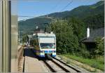 Auf der Fahrt von Domodossoala nach Locarno kreuzt in Gagnone-Orcesco unser Zug den ABe 4/6 61 der als Gegenzug D 32 nach Domodossola unterwegs ist.