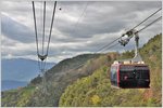 Bis 1966 verkehrte eine Zahnradbahn von Bozen nach Maria Himmelfahrt auf dem Hochplateau des Ritten, dann die erste Luftseilbahn nach Oberbozen bis 1991. (16.04.2016)