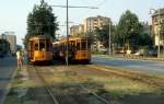 Milano / Mailand ATM SL 11 (Tw 1871) / SL 2 (Tw 1530) Via Bignami (Endstelle) im August 1984.