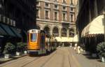 Milano / Mailand ATM SL 13 (GAI-Jumbotram 4973) Via Cappellari / Via Dogana im August 1984.
