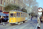 Roma / Rom ATAC Linea tranviaria / SL 30 (MRS 2079) Viale Carlo Felice / Piazza di Porta San Giovanni im Februar 1989. - Scan eines Farbnegativs. Film: Kodak GB 200 5096.