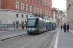 Roma / Rom ATAC SL 8 (FIAT/Alstom-Cityway I 9114) Via San Marco / Piazza Venezia am 23. Januar 2016.