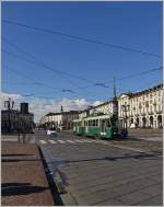 Ein GTT Tram der Linie 13 auf dem Piazza Vittorio Veneto in Turin.
(08.03.2016)