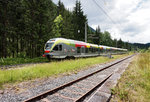 ETR 170 137-3 als REX 1865 (Fortezza/Franzensfeste - Lienz), am 19.6.2016 bei der Einfahrt in die Haltestelle Mittewald a. d. Drau.