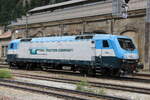 EU43 006-2 der Rail Traction Company im alten Design bei einer Rangierfahrt am Bahnhof Brenner/Brennero. Aufgenommen am 22.09.2014