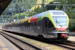 Ein SAD ETR 170 Flirt abgestellt am Bahnhof Brenner/Brennero. Aufgenommen am 22.09.2014
