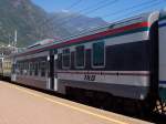 Peronenwagen der TILO (Treni Regionali Ticino Lombardia) am 15.07.2007 in Tirano.