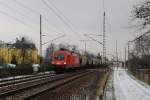 ITL Eisenbahngesellschaft mbH 1116 239-3 der ITL ist am 17.12.2009 durch Dresden-Stetzsch unterwegs.