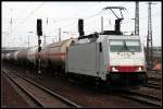 ITL E 186 150 mit einem Kesselwagenzug (TRAXX F140MS2, NVR-Nummer ...