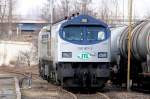 250 007-2 der ITL steht am 13.03.2010 kurz vor einer ...