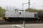 ITL Eisenbahngesellschaft mbH ITL 293.02 zieht ihre Kesselwaggons durch Hagenow Land. 20.04.2010