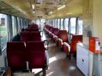 Kumagawa-Bahn: Der Innenraum des Wagens 311, der von den JR bernommen wurde.