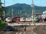 Grunddaten der Strassenbahn Kchi: Diese relativ abgelegene Stadt auf der kleineren Insel Shikoku und dazu noch jenseits sehr hoher Berge besitzt 3 Strassenbahnlinien, eine nach Westen (11,2 km), eine