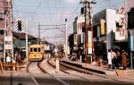 Serie 6000: Wagen 6181 hier noch im Regeldienst auf der Arakawa-Linie. Nishigahara Yonchme, 7.Mrz 1978. 