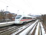 jena-alle-bahnhofe BR 411 (ICE-T) nach M�nchen im Paradiesbahnhof Jena.(28.1.2010)